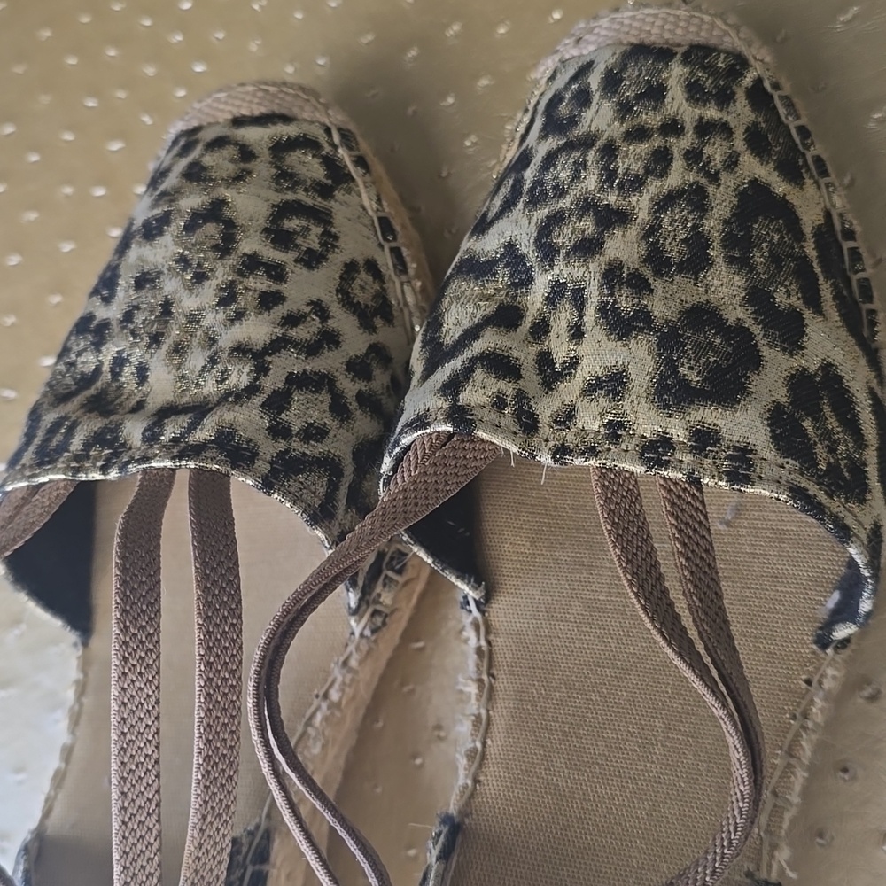 Vidorreta NEW Leopard Print Espadrille Wedge, Sz 40 - Picture 11 of 11